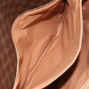CELINE Macadam Canvas Shoulder Bag PVC Leather Brown Gold Auth ka4540A-21