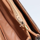 CELINE Macadam Canvas Shoulder Bag PVC Leather Brown Gold Auth ka4540A-22