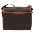 CELINE Macadam Canvas Shoulder Bag PVC Leather Brown Gold Auth ka4540A-2