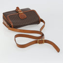 CELINE Macadam Canvas Shoulder Bag PVC Leather Brown Gold Auth ka4540A-7