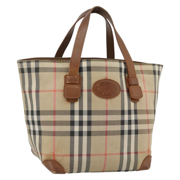 Burberry Nova Check Handtasche Canvas Beige Gold Authentisch ka4541