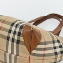 Burberry Nova Check Handtasche Canvas Beige Gold Authentisch ka4541-10