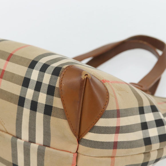 Burberry Nova Check Handtasche Canvas Beige Gold Authentisch ka4541