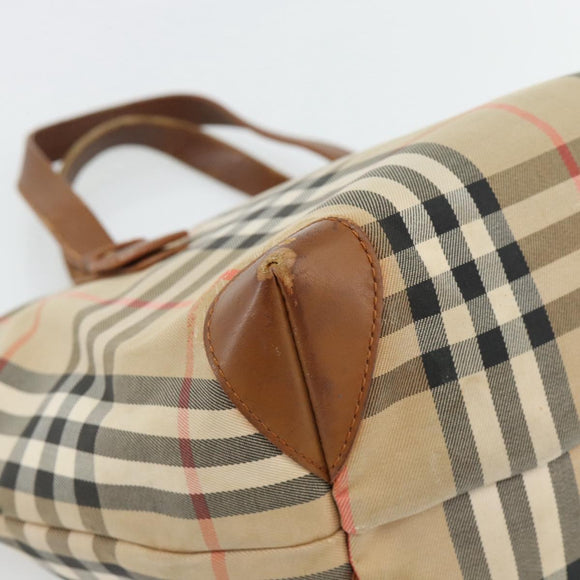Burberry Nova Check Handtasche Canvas Beige Gold Authentisch ka4541