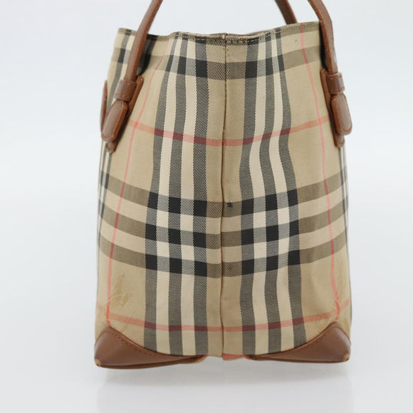 Burberry Nova Check Handtasche Canvas Beige Gold Authentisch ka4541
