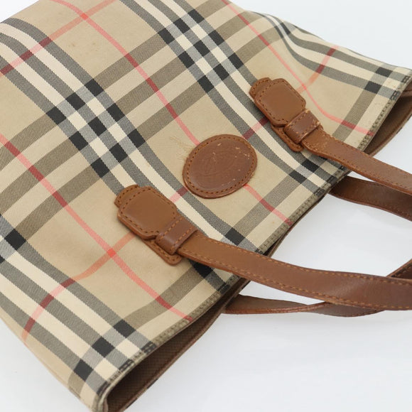 Burberry Nova Check Handtasche Canvas Beige Gold Authentisch ka4541