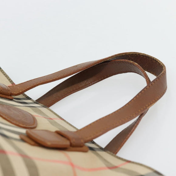 Burberry Nova Check Handtasche Canvas Beige Gold Authentisch ka4541