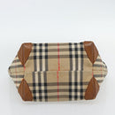 Burberry Nova Check Handtasche Canvas Beige Gold Authentisch ka4541-9