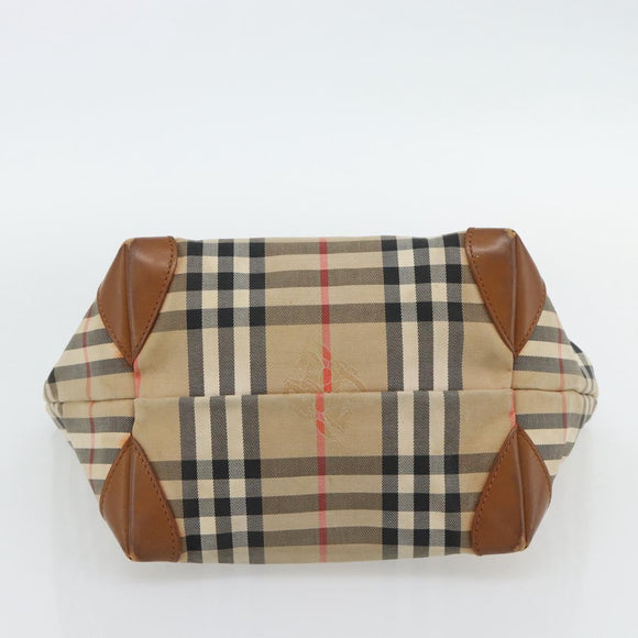 Burberry Nova Check Handtasche Canvas Beige Gold Authentisch ka4541