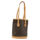 LOUIS VUITTON Monogram Bucket PM Shoulder Bag M42238 LV Auth ka4543-1