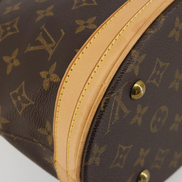 LOUIS VUITTON Monogram Bucket PM Shoulder Bag M42238 LV Auth ka4543
