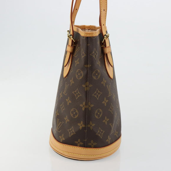 LOUIS VUITTON Monogram Bucket PM Shoulder Bag M42238 LV Auth ka4543