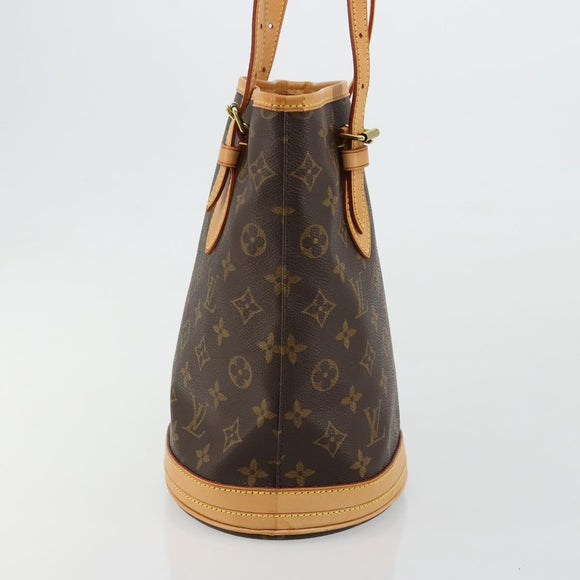 LOUIS VUITTON Monogram Bucket PM Shoulder Bag M42238 LV Auth ka4543