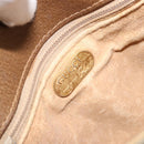 GUCCI GG Plus Supreme Shoulder Bag PVC Beige Gold Auth ka4547-18