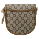 GUCCI GG Plus Supreme Shoulder Bag PVC Beige Gold Auth ka4547-2