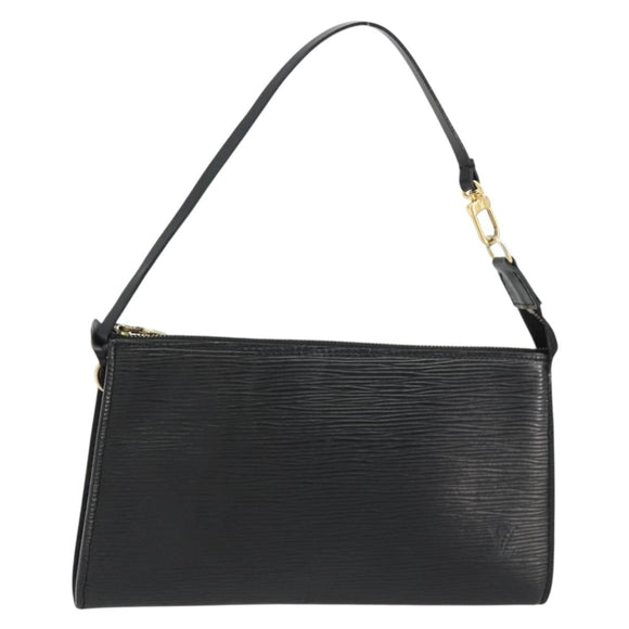 LOUIS VUITTON Epi Pochette Accessoires Accessory Pouch Black M52982 Auth ka4548A