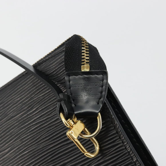 LOUIS VUITTON Epi Pochette Accessoires Accessory Pouch Black M52982 Auth ka4548A