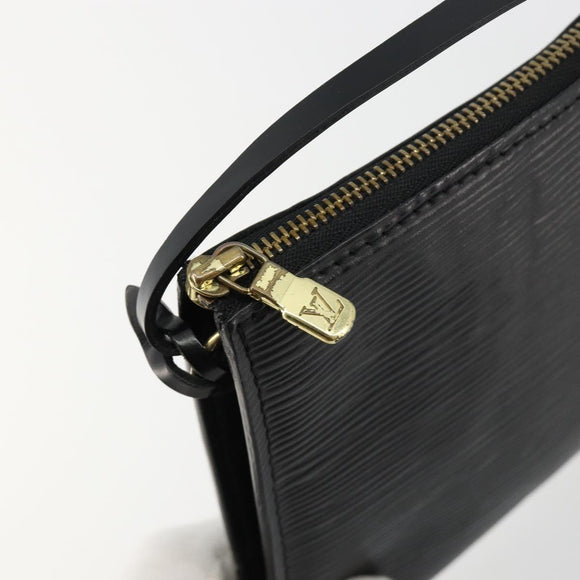 LOUIS VUITTON Epi Pochette Accessoires Accessory Pouch Black M52982 Auth ka4548A