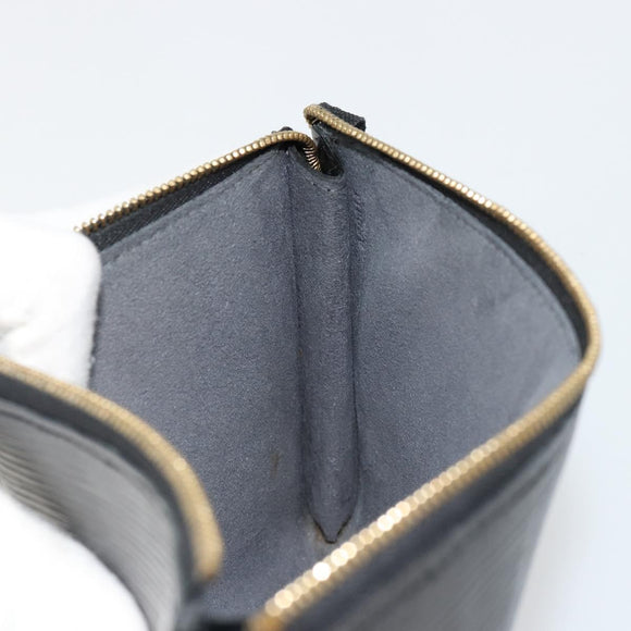 LOUIS VUITTON Epi Pochette Accessoires Accessory Pouch Black M52982 Auth ka4548A