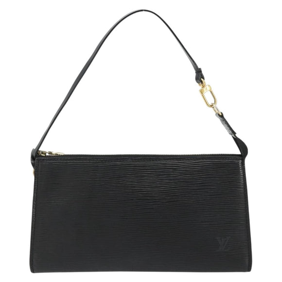 LOUIS VUITTON Epi Pochette Accessoires Accessory Pouch Black M52982 Auth ka4548A