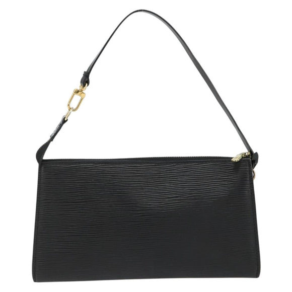 LOUIS VUITTON Epi Pochette Accessoires Accessory Pouch Black M52982 Auth ka4548A