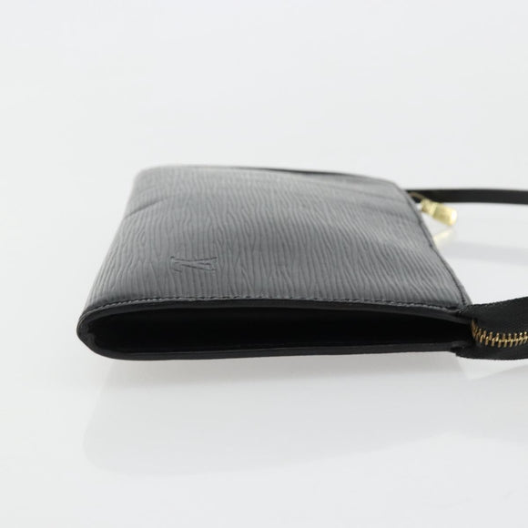 LOUIS VUITTON Epi Pochette Accessoires Accessory Pouch Black M52982 Auth ka4548A