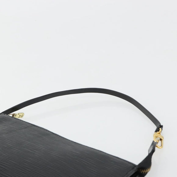 LOUIS VUITTON Epi Pochette Accessoires Accessory Pouch Black M52982 Auth ka4548A