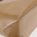 LOUIS VUITTON Monogram Vernis Reade PM Hand Bag Beige M91334 LV Auth ka455-14