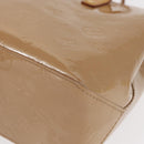 LOUIS VUITTON Monogram Vernis Reade PM Hand Bag Beige M91334 LV Auth ka455-15