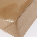LOUIS VUITTON Monogram Vernis Reade PM Hand Bag Beige M91334 LV Auth ka455-16
