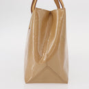 LOUIS VUITTON Monogram Vernis Reade PM Hand Bag Beige M91334 LV Auth ka455-3