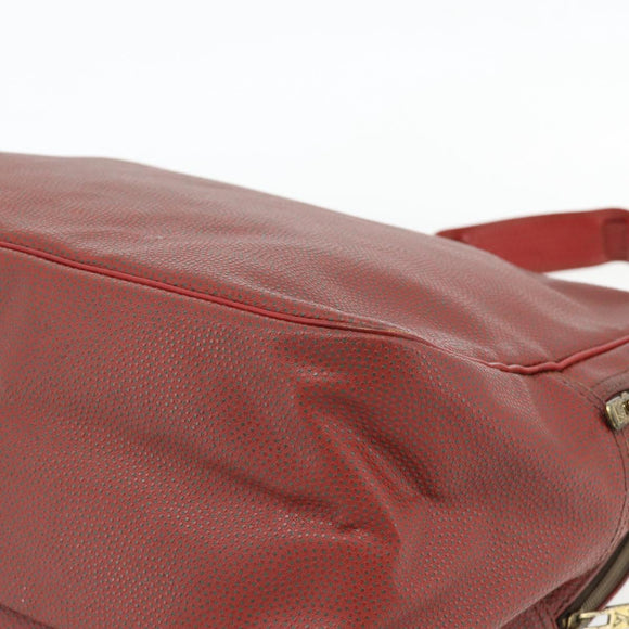 LOUIS VUITTON Challenge Cup Reporter Shoulder Bag Leather Red LV Auth ka4551