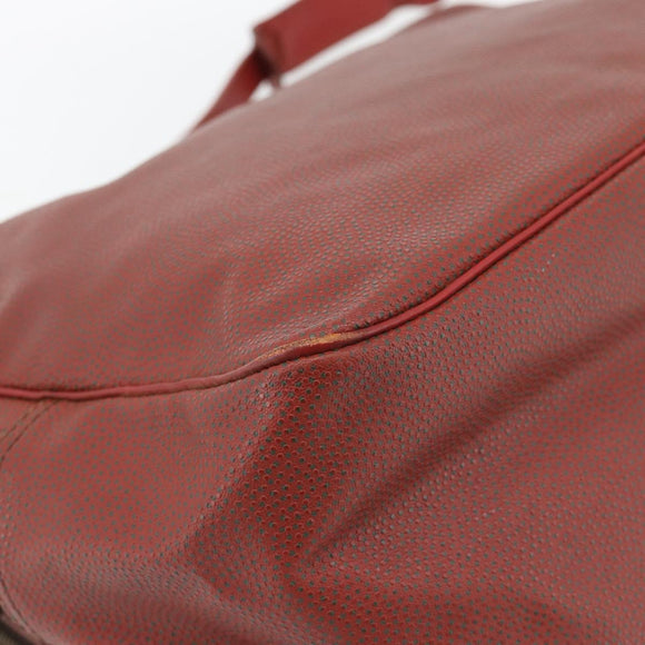 LOUIS VUITTON Challenge Cup Reporter Shoulder Bag Leather Red LV Auth ka4551