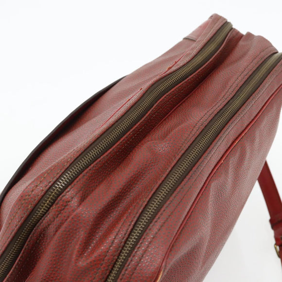 LOUIS VUITTON Challenge Cup Reporter Shoulder Bag Leather Red LV Auth ka4551