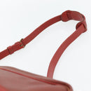 LOUIS VUITTON Challenge Cup Reporter Shoulder Bag Leather Red LV Auth ka4551-14