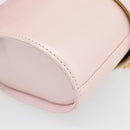 Gianni Versace Vanity Hand Bag Leather 2way Pink Gold Auth ka4553-16