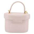 Gianni Versace Vanity Hand Bag Leather 2way Pink Gold Auth ka4553-2