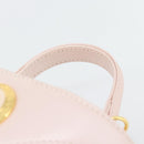 Gianni Versace Vanity Hand Bag Leather 2way Pink Gold Auth ka4553-8