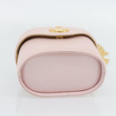 Gianni Versace Vanity Hand Bag Leather 2way Pink Gold Auth ka4553-5