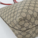 GUCCI GG Supreme Tote Bag PVC Beige Auth ka4557-15