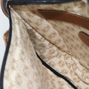 LOEWE Schoudertas Leer Zwart Zilver Auth ka4560A-19