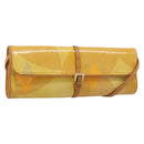 LOUIS VUITTON Monogram Vernis Pochette Fleur Bag Yellow M91118 LV Auth ka4561-1