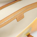 LOUIS VUITTON Monogram Vernis Pochette Fleur Bag Yellow M91118 LV Auth ka4561-18