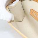 LOUIS VUITTON Monogram Vernis Pochette Fleur Bag Yellow M91118 LV Auth ka4561-20