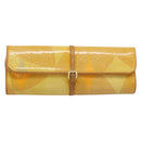 LOUIS VUITTON Monogram Vernis Pochette Fleur Bag Yellow M91118 LV Auth ka4561-13