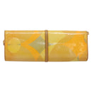 LOUIS VUITTON Monogram Vernis Pochette Fleur Bag Yellow M91118 LV Auth ka4561-2