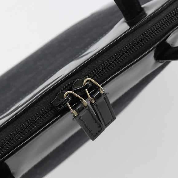 GUCCI GG Canvas Hand Bag Black Gold 002 1122 Auth ka4562