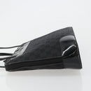 GUCCI GG Canvas Hand Bag Black Gold 002 1122 Auth ka4562-4