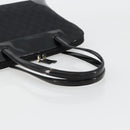 GUCCI GG Canvas Hand Bag Black Gold 002 1122 Auth ka4562-7