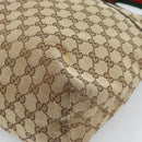 GUCCI GG Canvas Web Sherry Line Schultertasche Beige Silber 189751 Auth ka4563-11